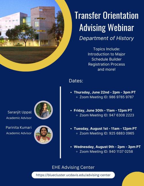 Transfer Students History Department